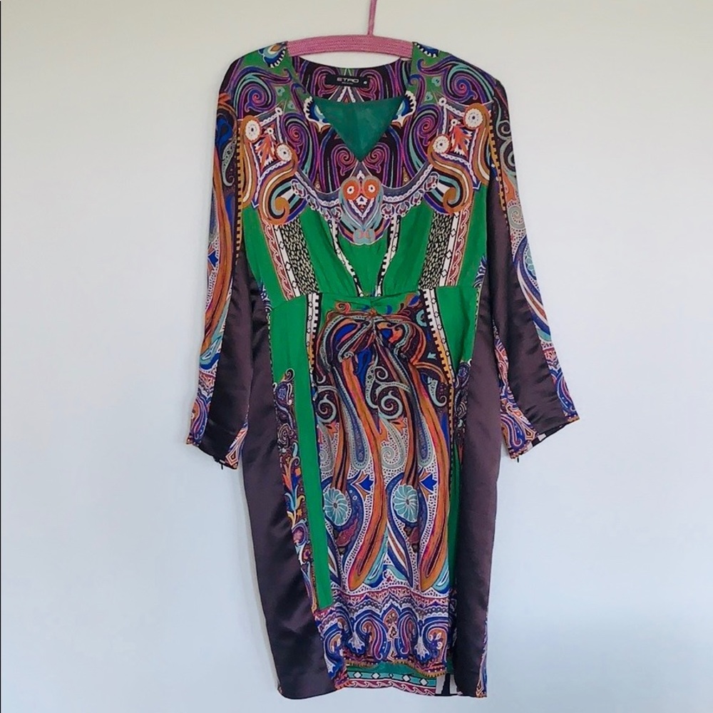 ETRO silk dress - gorgeous geometric pattern